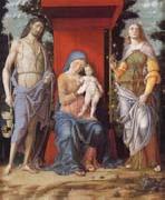 Andrea Mantegna The Virgin and Child with the Magadalen and Saint John the Baptist china oil painting artist